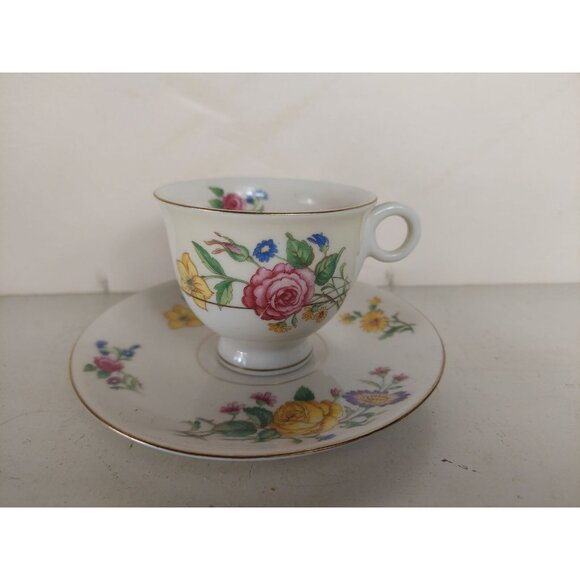 Theodore Haviland New York Glendale Demitasse Cup & Saucer - Picture 1 of 4